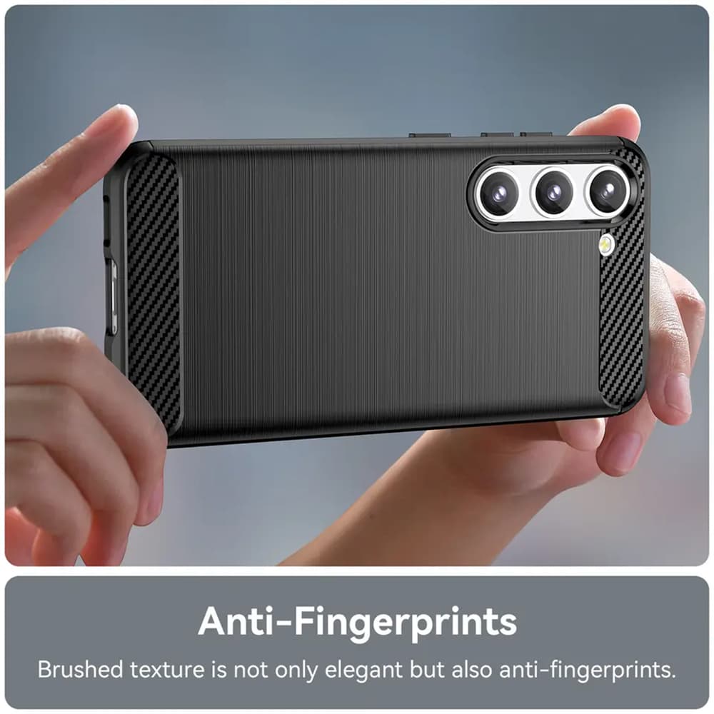 Techsuit Karbon Silikon Samsung Galaxy S23 Plus Černý - náhled 4
