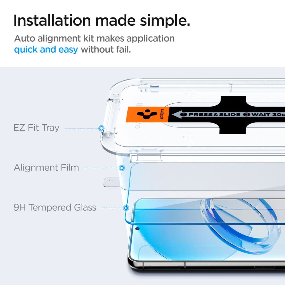 Spigen Glas.tR EZ-FIT 2 kusy Samsung Galaxy S23 Průhledné - náhled 4