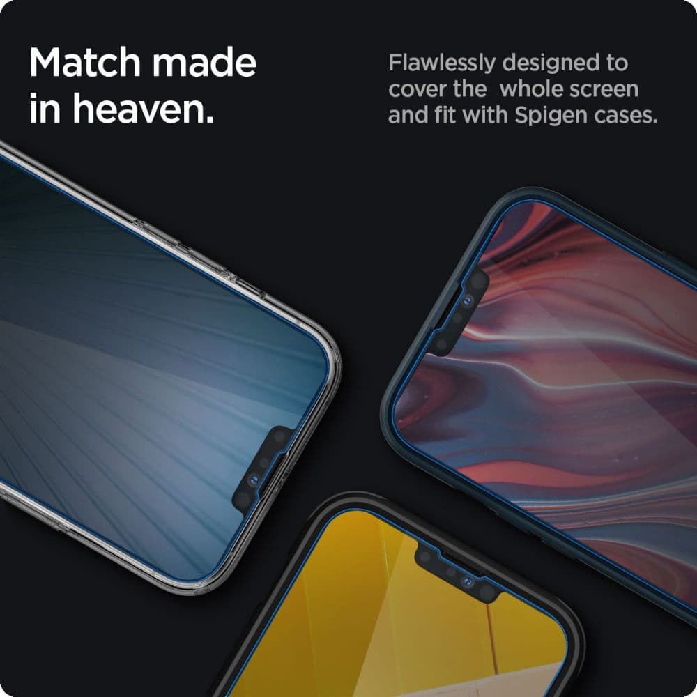 Spigen Glas.tR Slim pro iPhone 13 13 Pro 14 16e Privacy černá - náhled 4