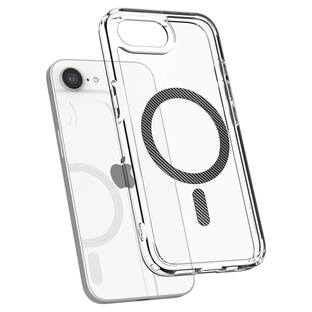 Spigen Ultra Hybrid MagSafe iPhone 16e karbonové vlákno - náhled 4