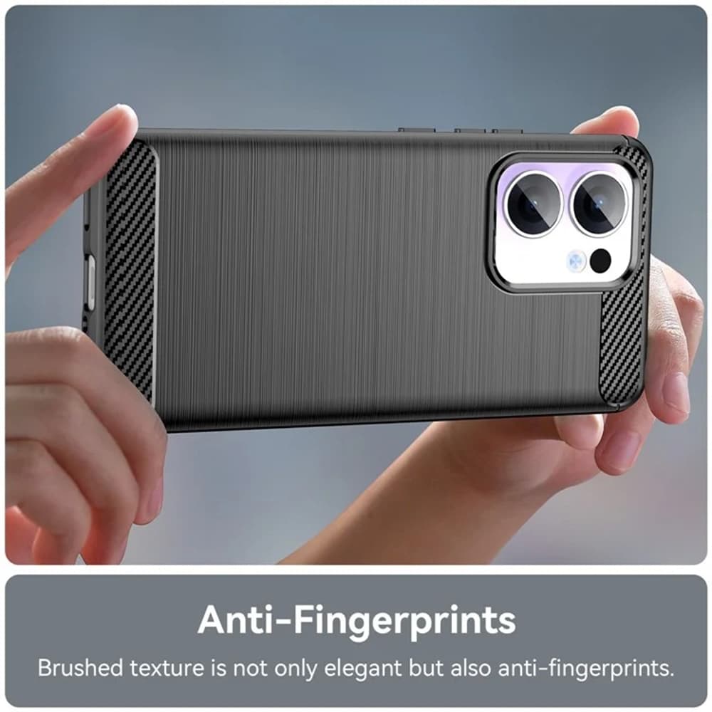 Techsuit Carbon Silicone pro Oppo Reno13 Pro černý - náhled 4