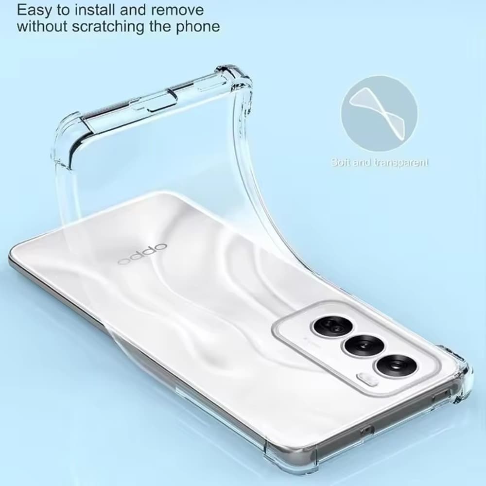 Techsuit Shockproof průhledný silikonový obal Oppo Reno13 Pro průhledný - náhled 4