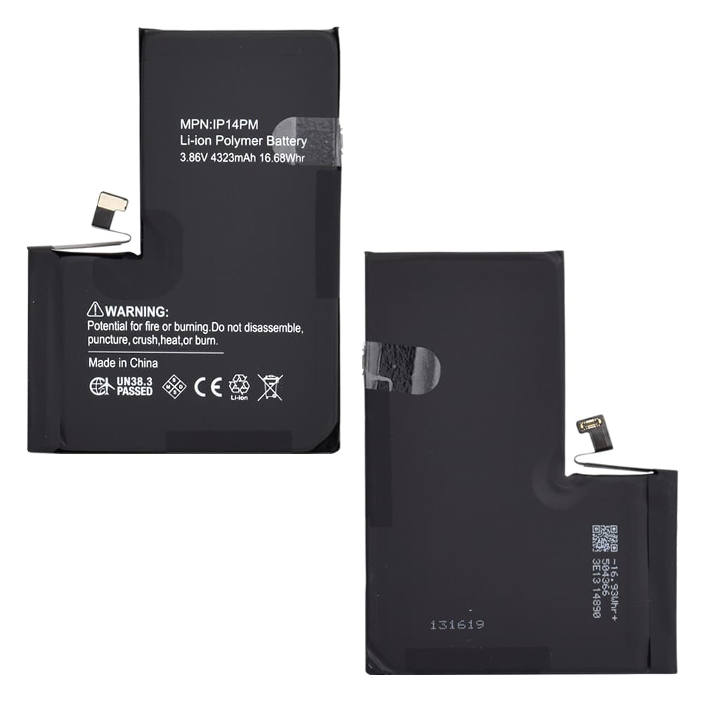 Baterie pro smartphone Decoded iPhone 14 Pro Max 4323mAh černá - náhled 4
