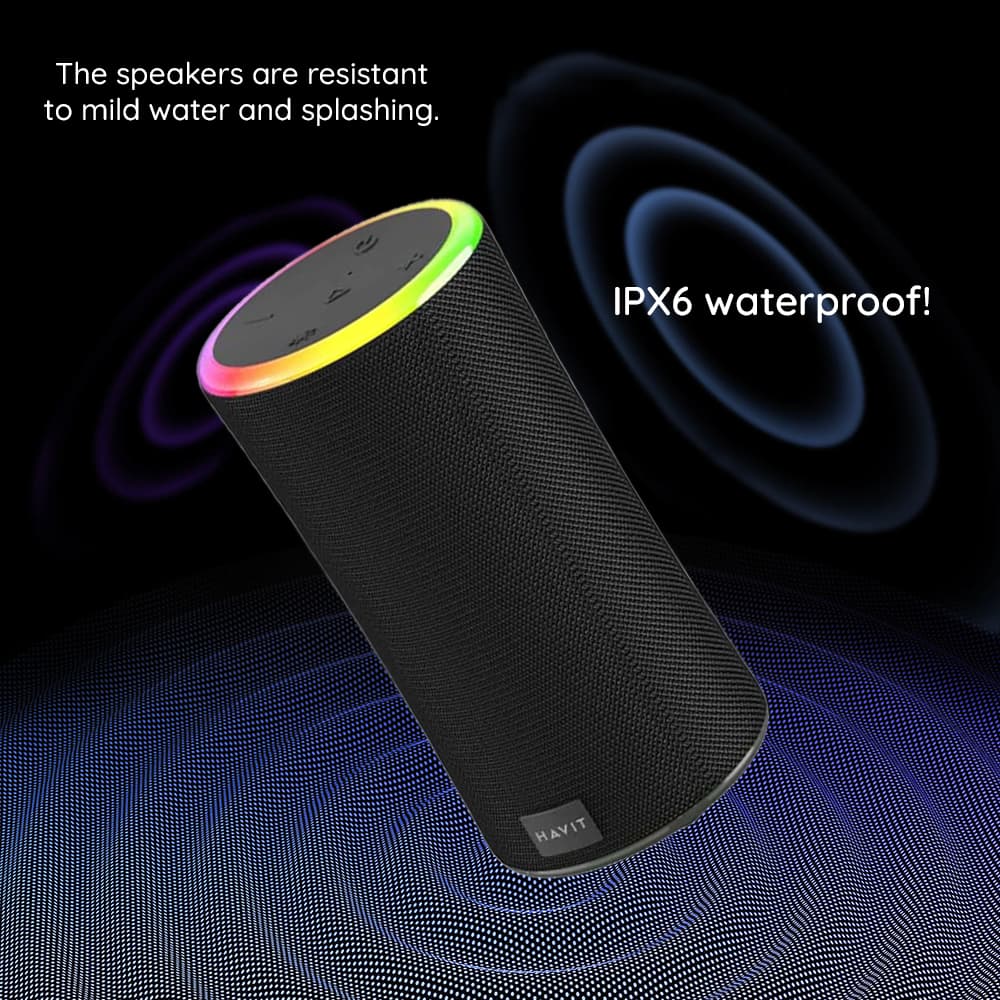 Havit Wireless Speaker SK833BT Bluetooth 5.3 černý - náhled 4