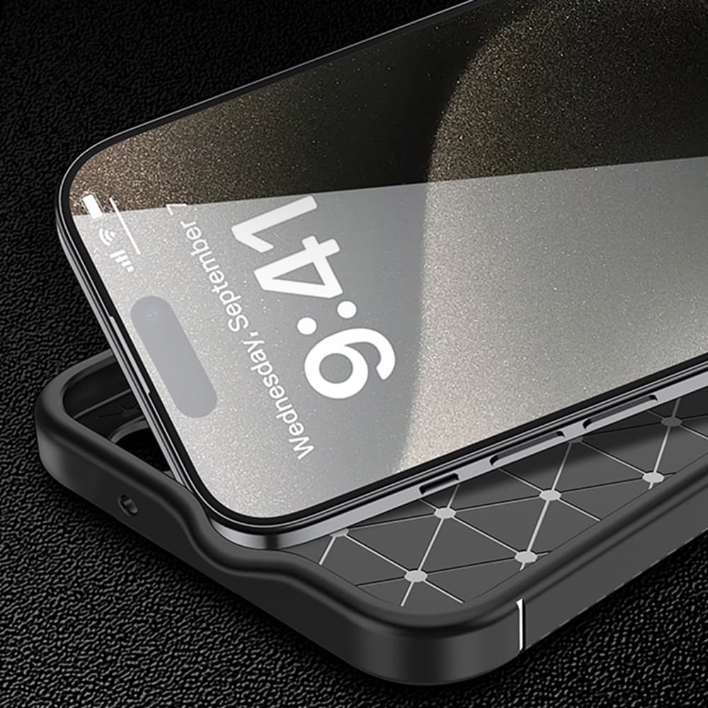 Pouzdro Techsuit CarbonFiber pro OnePlus 13R černé - náhled 4