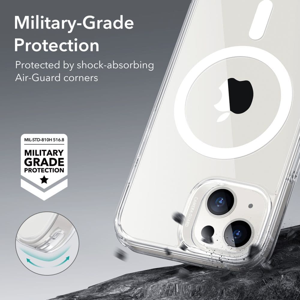ESR Classic Hybrid HaloLock iPhone 14 iPhone 13 Průhledný - náhled 4