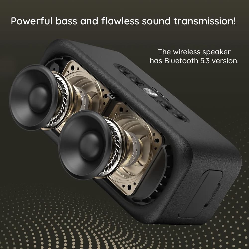 Havit bezdrátový reproduktor SK905BT Type-C Bluetooth 5.3 béžový - náhled 4