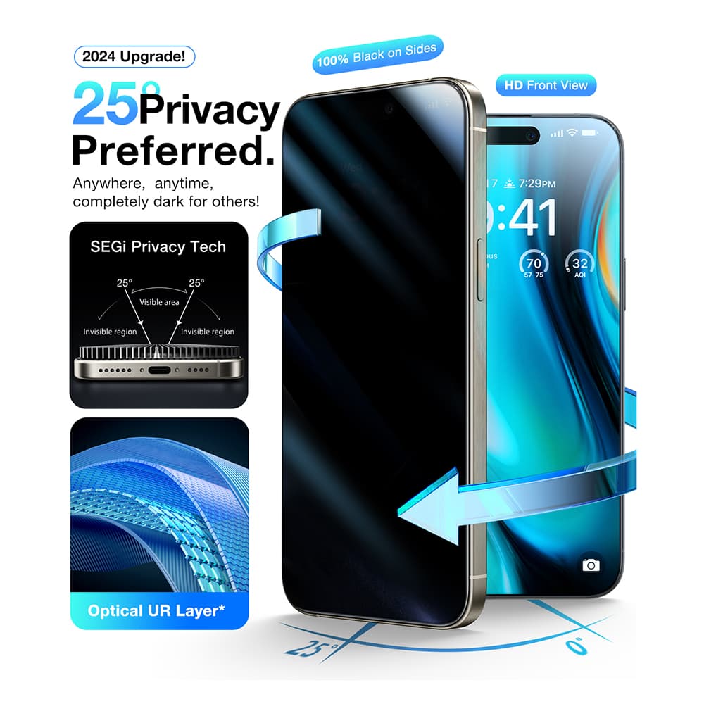 Torras GlassGo Install Master Privacy pro iPhone 16 černá - náhled 4