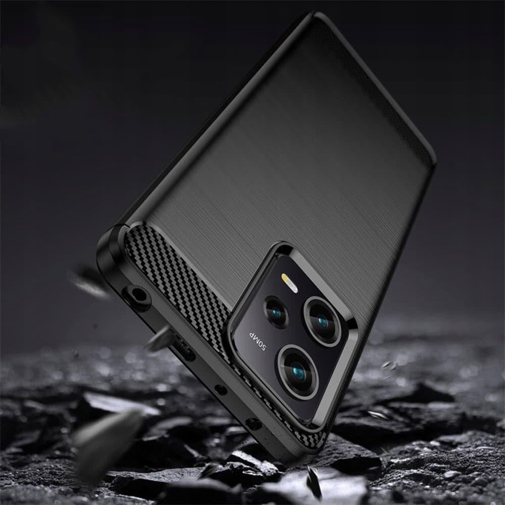Techsuit Karbon Silikon Xiaomi Redmi Note 12 Pro 5G Poco X5 Pro Černý - náhled 4