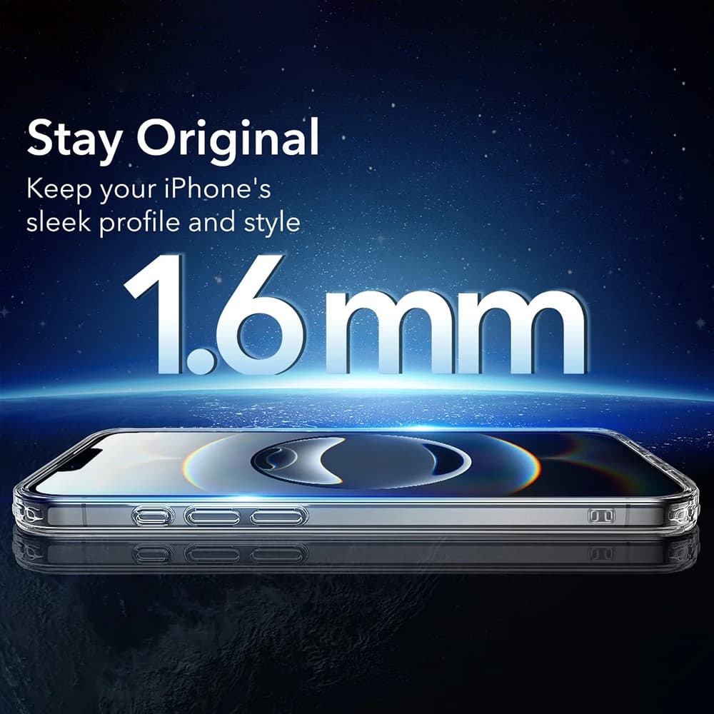 ESR Classic Hybrid HaloLock pro iPhone 16e průhledný - náhled 4