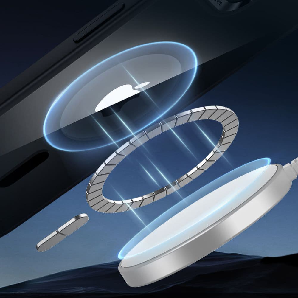 ESR Classic Hybrid HaloLock pro iPhone 16e čirý černý - náhled 4