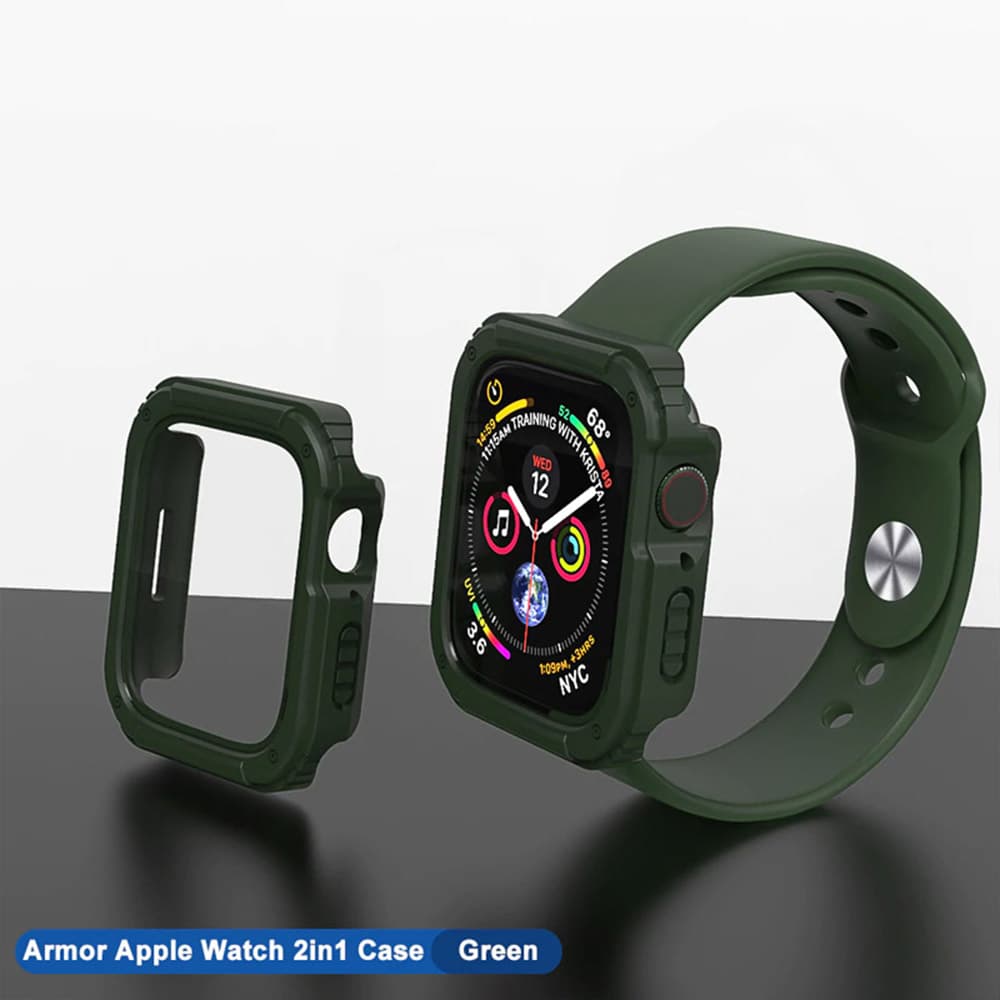 Lito Pouzdro 360 a ochrana displeje Apple Watch 1 2 3 38mm Green - náhled 4