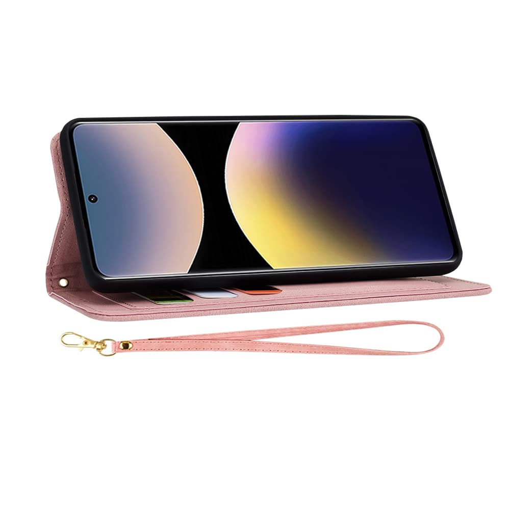 Pouzdro Techsuit FlipCraft pro Xiaomi Redmi Note 14 Pro 4G růžové - náhled 4