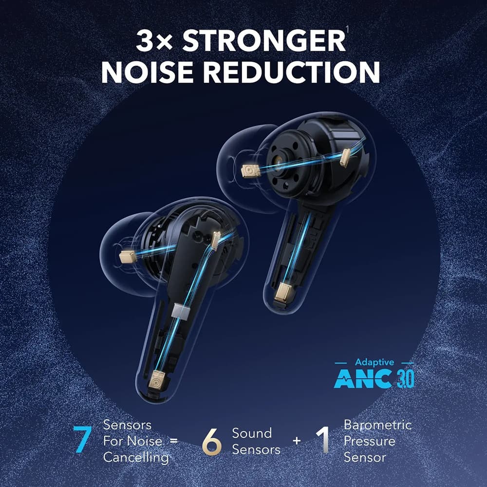 Anker bezdrátová sluchátka SoundCore Liberty 4 Pro NC lesklá černá - náhled 4