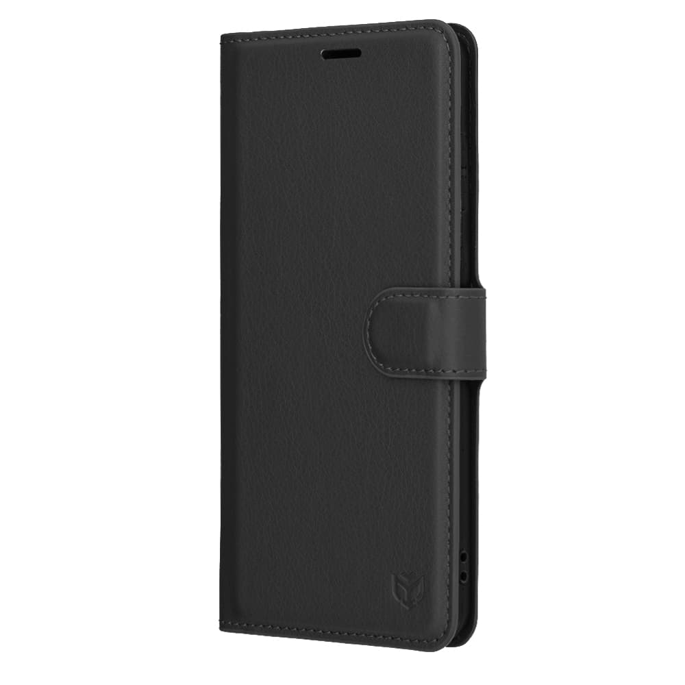 Kožené pouzdro Techsuit Samsung Galaxy S25 Edge černé - náhled 4