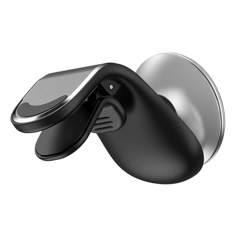 Techsuit Car Holder AirGrip (S8) vodopádový tvar magnetický úchyt černá stříbrná - náhled 4