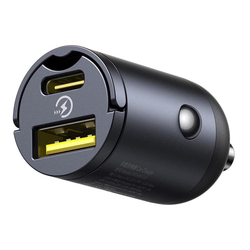 Baseus Car Charger Tiny Star Mini USB Type-C 30W s vestavěnou rukojetí černý - náhled 4