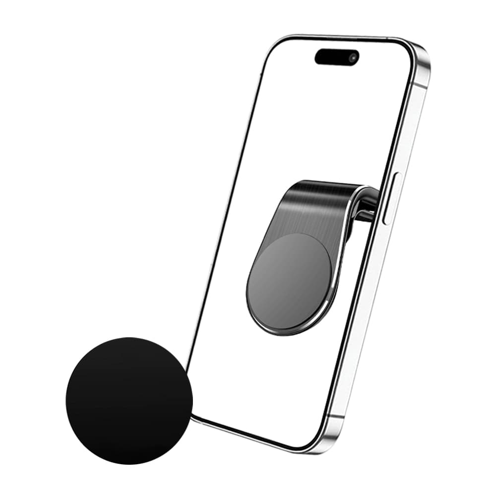 Techsuit Car Holder AirGrip (S7) vodopádový magnetický držák do auta černý stříbrný - náhled 4