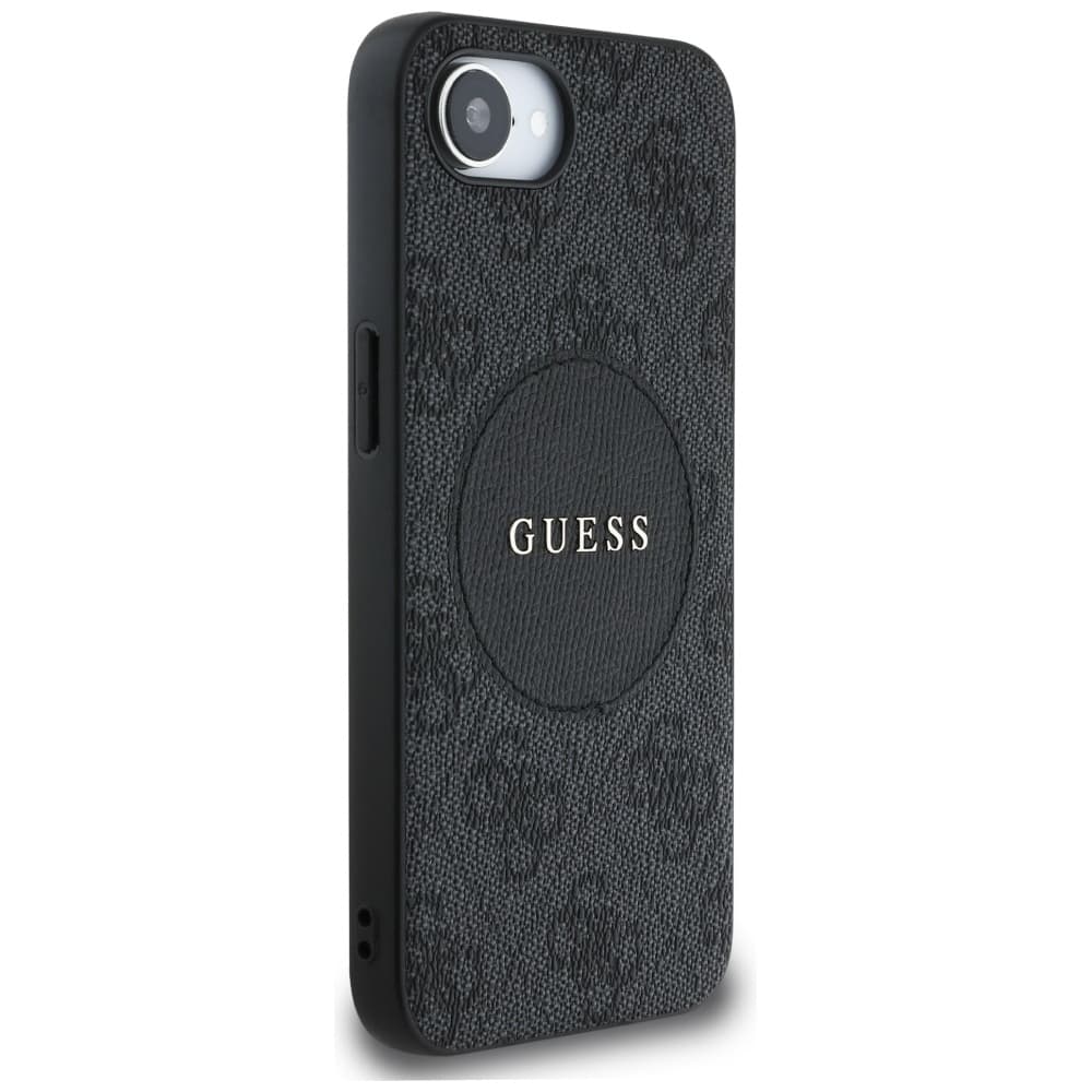 Guess 4G Circle Classic Logo MagSafe iPhone 16e černá - náhled 4