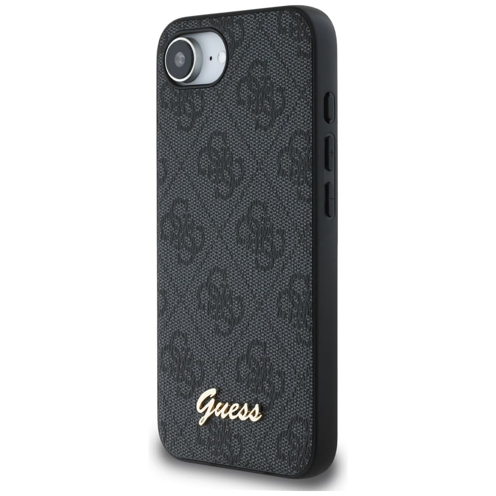 Guess Hardcase 4G Script Logo iPhone 16e černá - náhled 4