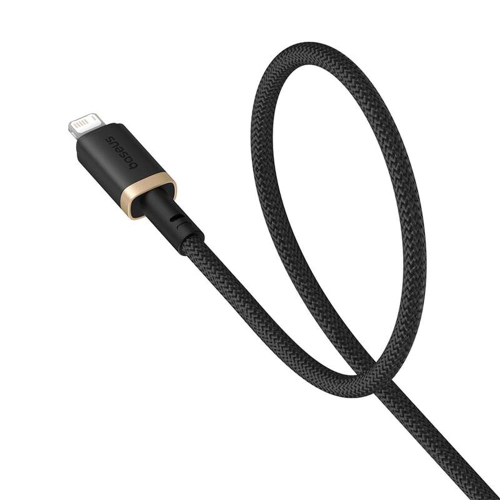 Baseus Data Cable Dura Series USB na Lightning Rychlé nabíjení 2m Zlatá Černá - náhled 4