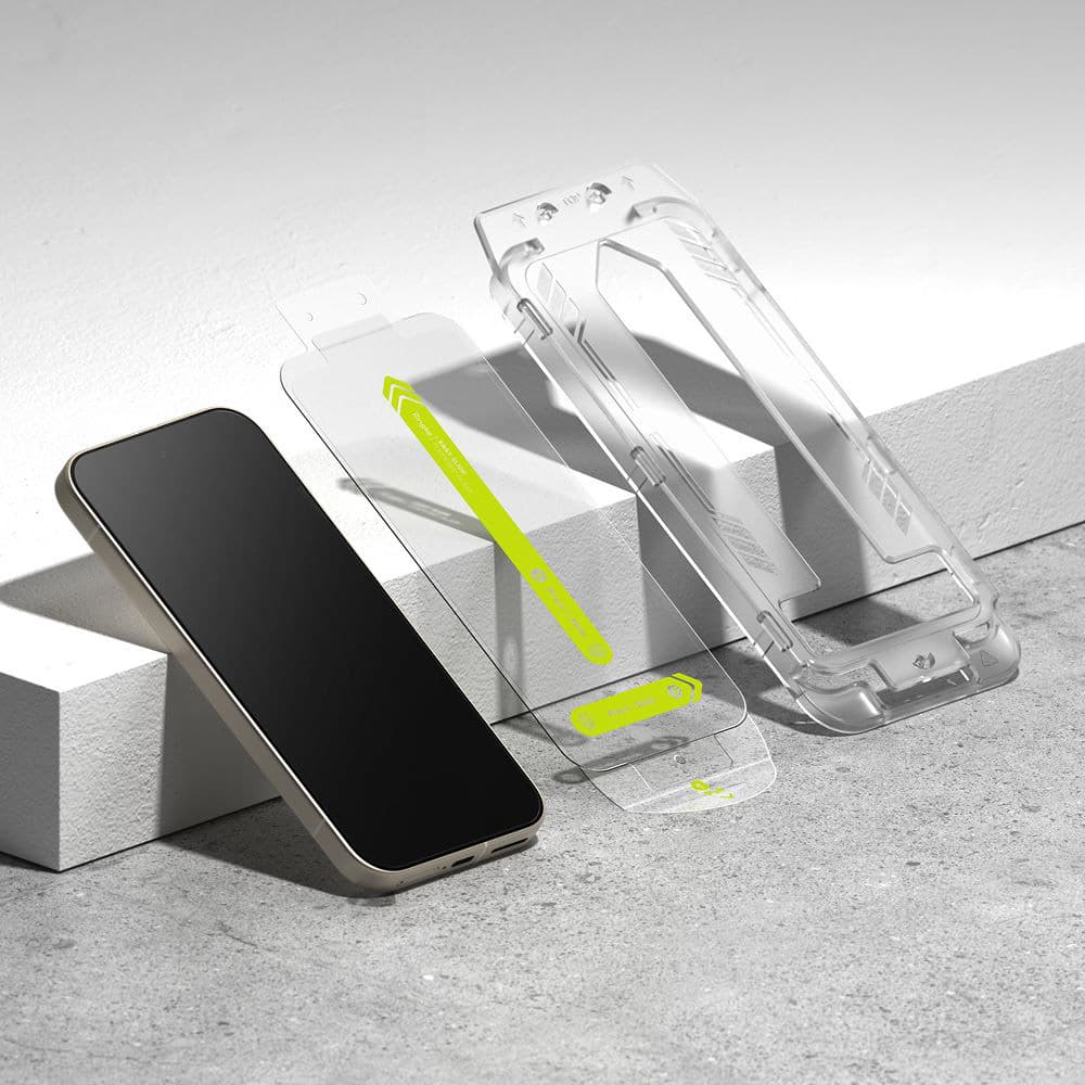 Ringke Easy Slide Tempered Glass 2 kusy Google Pixel 9a průhledné - náhled 4