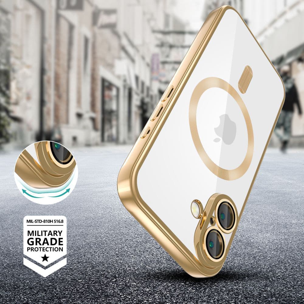 Techsuit Luxury Crystal MagSafe pro iPhone 16e černý - náhled 4