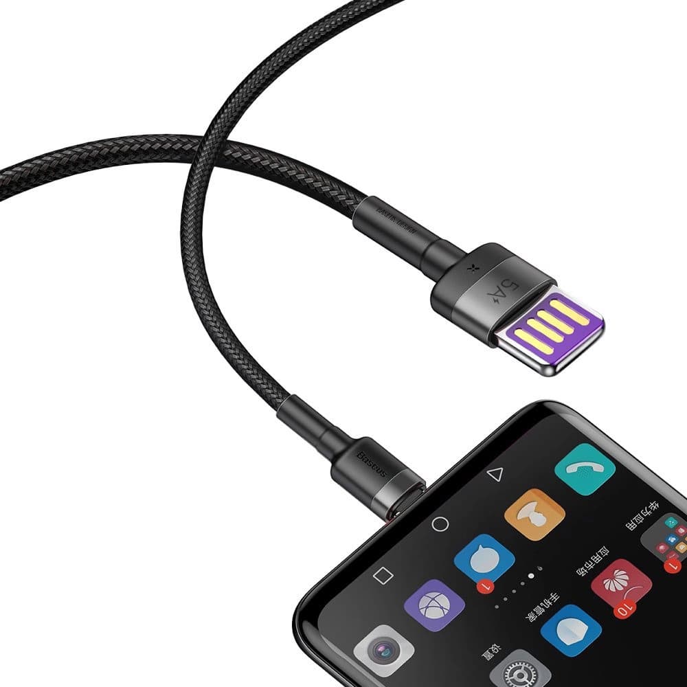 Baseus Data Cable Cafule Series Metal USB na Type-C Rychlonabíjení 1m Černá - náhled 4