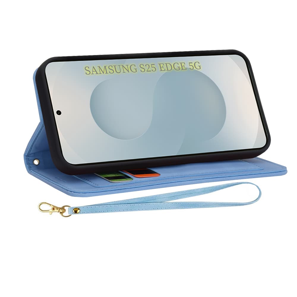 Pouzdro Techsuit FlipCraft pro Samsung Galaxy S25 Edge v živé modré - náhled 4