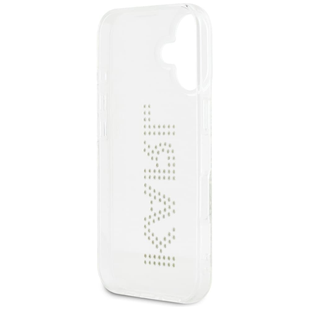 Karl Lagerfeld IML Rhinestones iPhone 16 průhledné logo - náhled 4