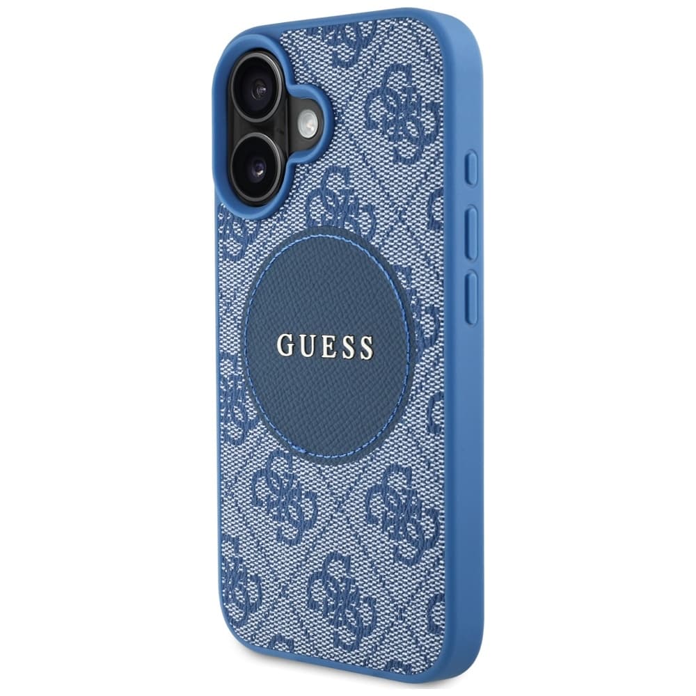 Guess 4G Circle Classic Logo MagSafe iPhone 16 modrá - náhled 4