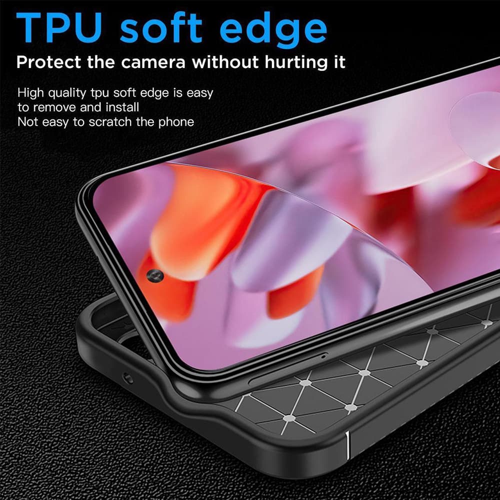 Techsuit CarbonFiber obal pro Google Pixel 9 Pro Black - náhled 4