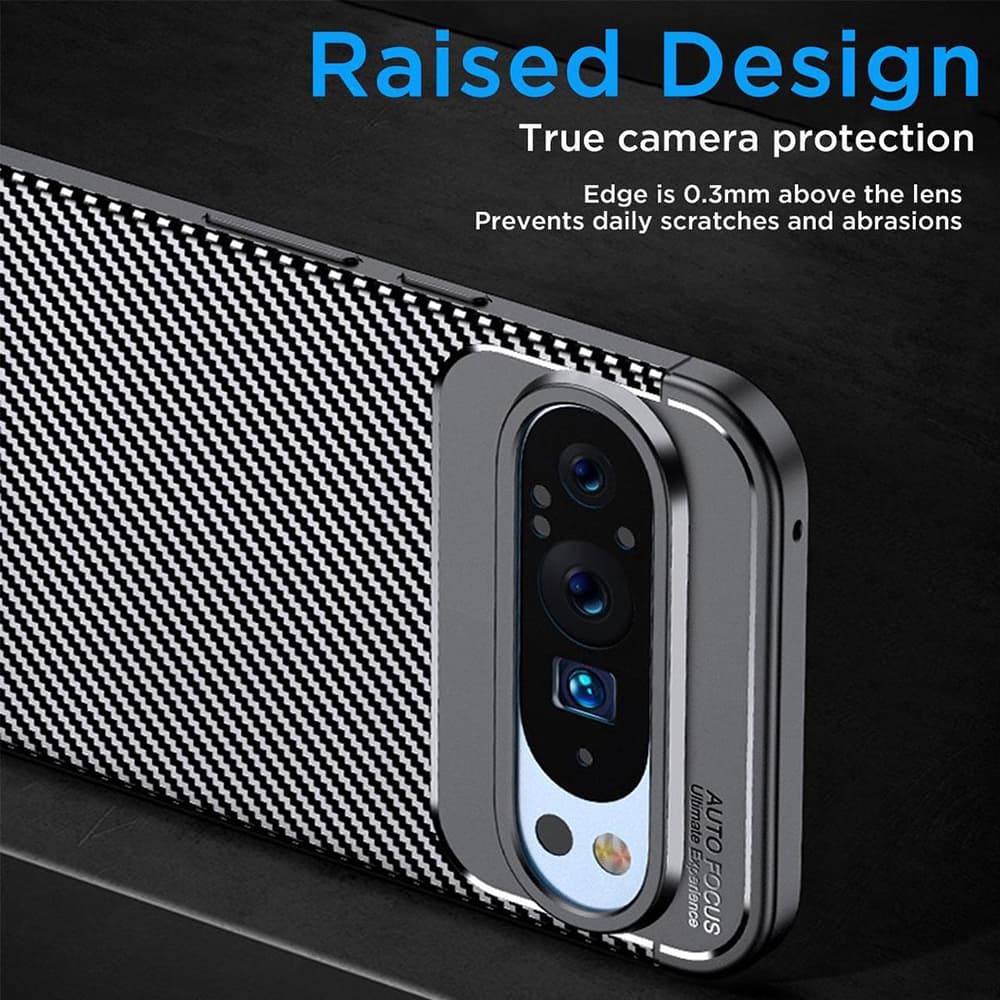 Techsuit CarbonFiber Google Pixel 9 Pro XL Black - náhled 4