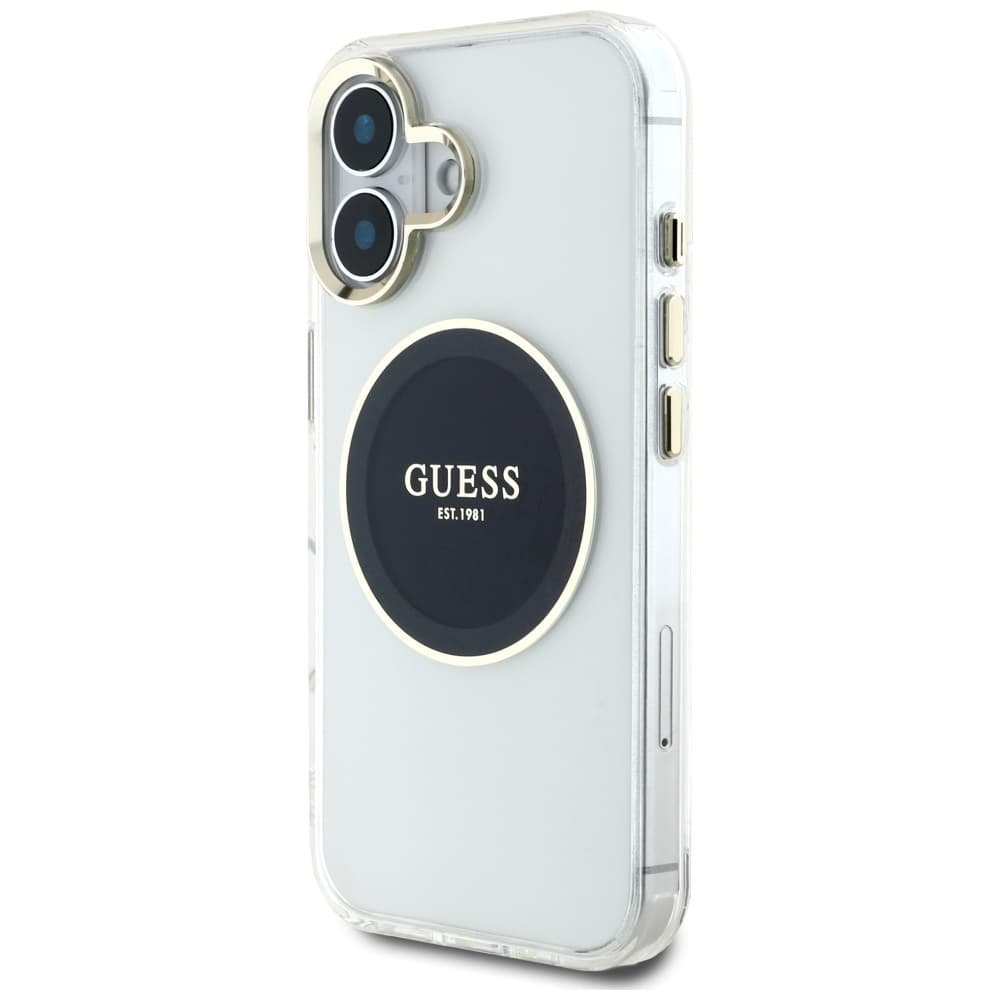Guess IML Metal Colored Circle MagSafe GUHMP16SHTDRCEDK iPhone 16 černá - náhled 4