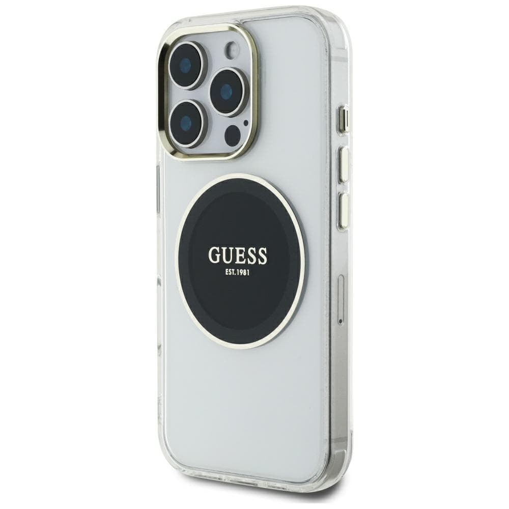 Guess IML Metal Colored Circle MagSafe iPhone 16 Pro Max černá - náhled 4