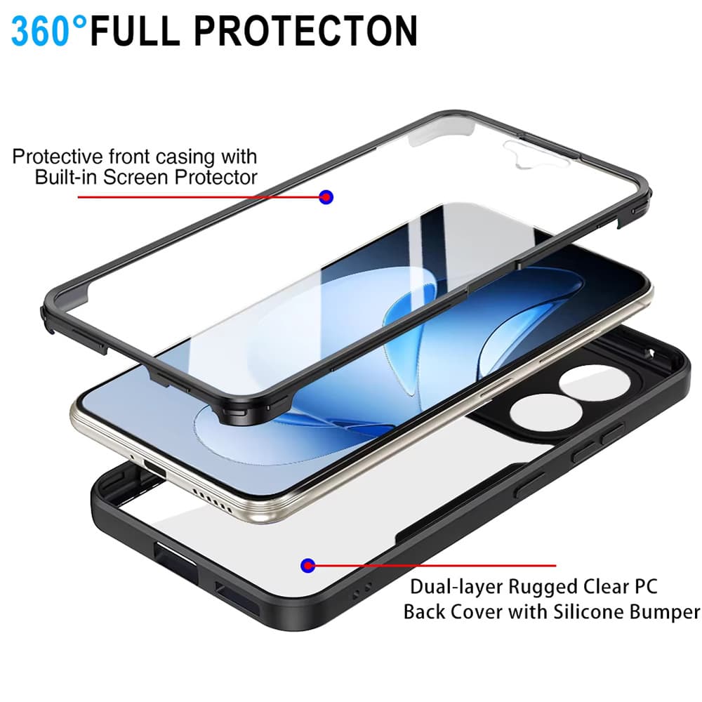 Techsuit ColorVerse 360 Series + Ochranné sklo Oppo Reno13 Pro Modrá - náhled 4