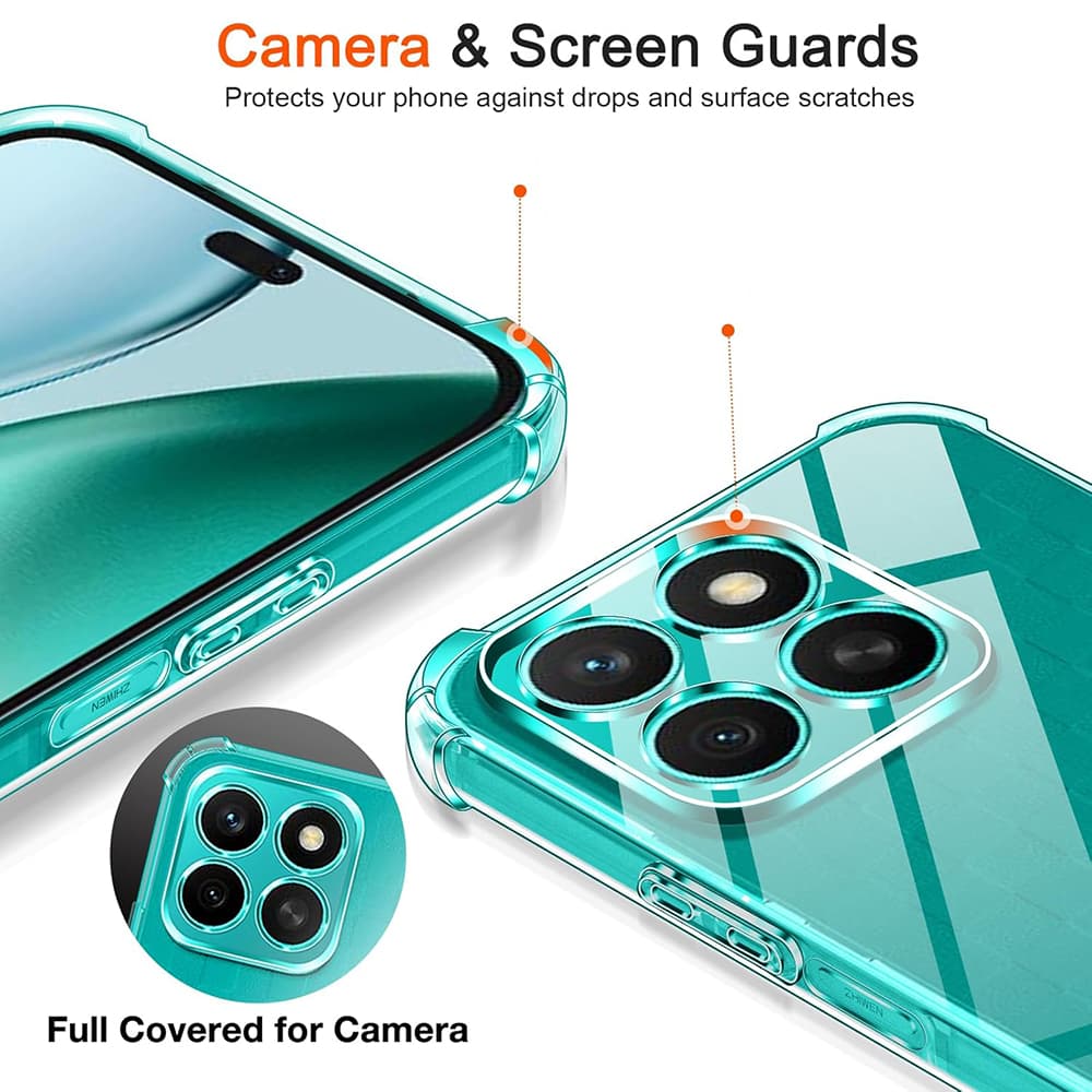 Techsuit Shockproof průhledný silikon Honor X8c průhledný - náhled 4