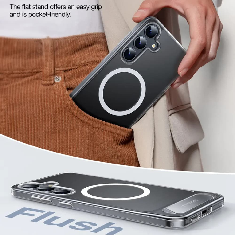 Torras Pstand MagSafe pro Samsung Galaxy S25 Plus průhledný - náhled 4
