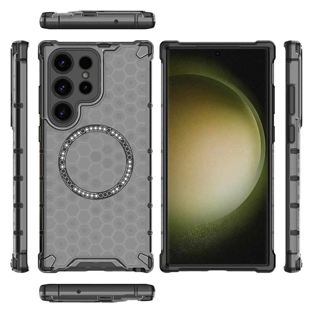 Techsuit HoneyComb Shield MagSafe pro Samsung Galaxy S24 Ultra černá - náhled 4