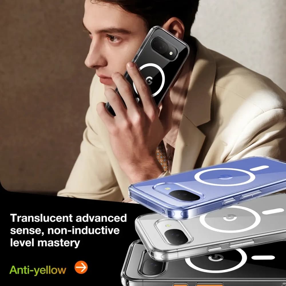 Torras Diamond MagSafe Series Google Pixel 9a průhledný obal - náhled 4