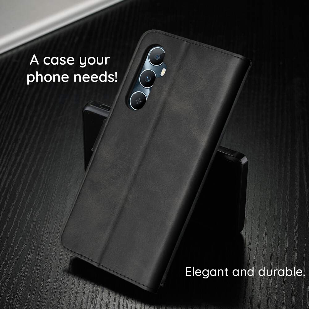Techsuit - pouzdro diary book - Honor 400 Smart 5G / 400 Smart 4G / X7d 4G - Black - náhled 4