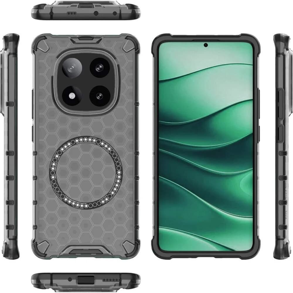 Techsuit HoneyComb Shield MagSafe pro Xiaomi Redmi Note 14 Pro 5G Poco X7 černá - náhled 4