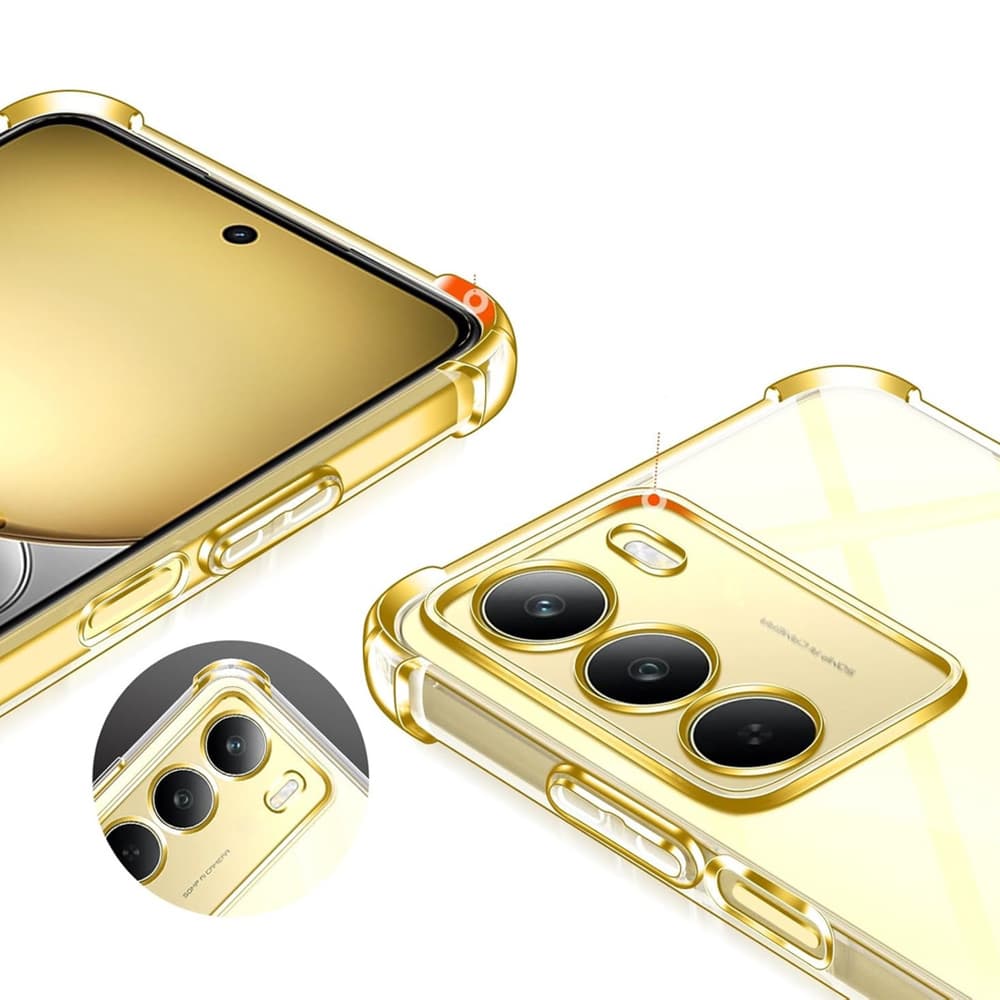 Techsuit Shockproof průhledný silikon Realme 14x průhledný - náhled 4