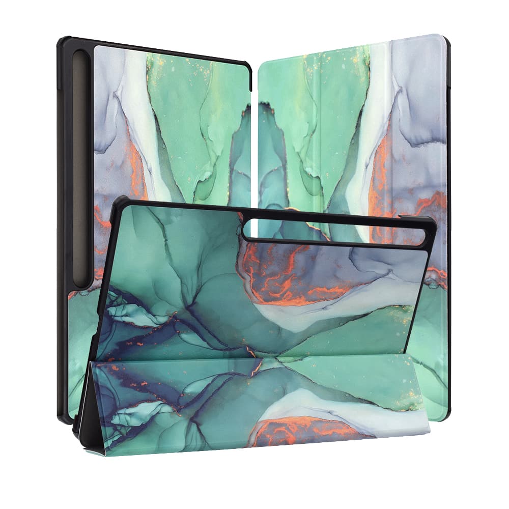 Techsuit FoldPro pro Samsung Galaxy Tab S10 FE Plus zelený Time - náhled 4