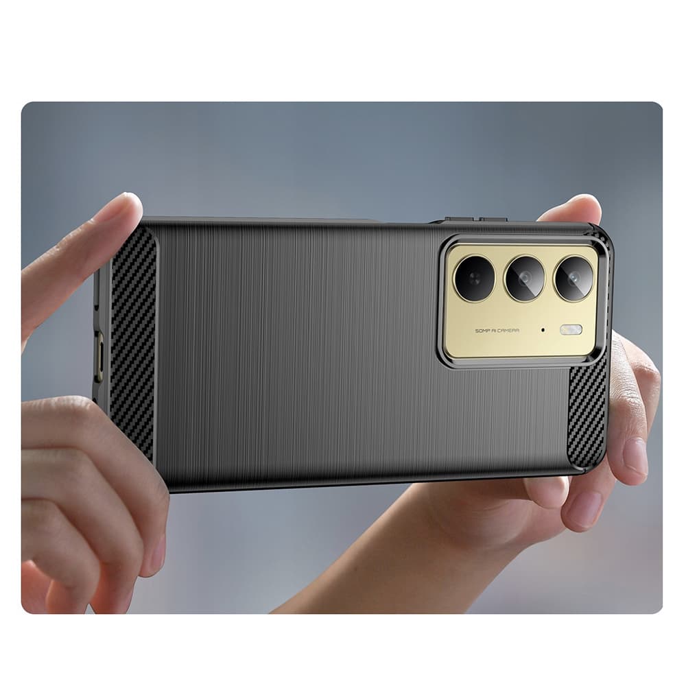 Techsuit Carbon Silicone pro Realme C75 Realme 14x černá - náhled 4
