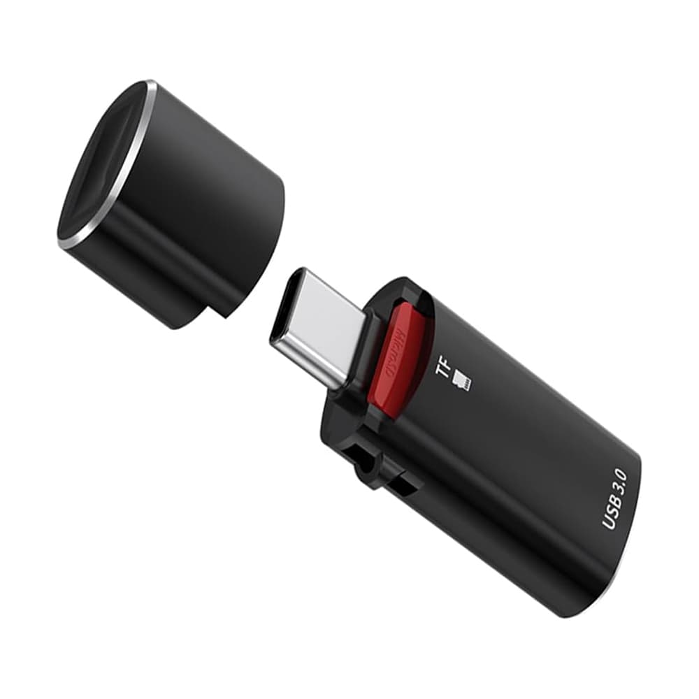 Čtečka karet Techsuit AluVoltX CC1 2v1 USB3.0 na Type-C OTG černá - náhled 4