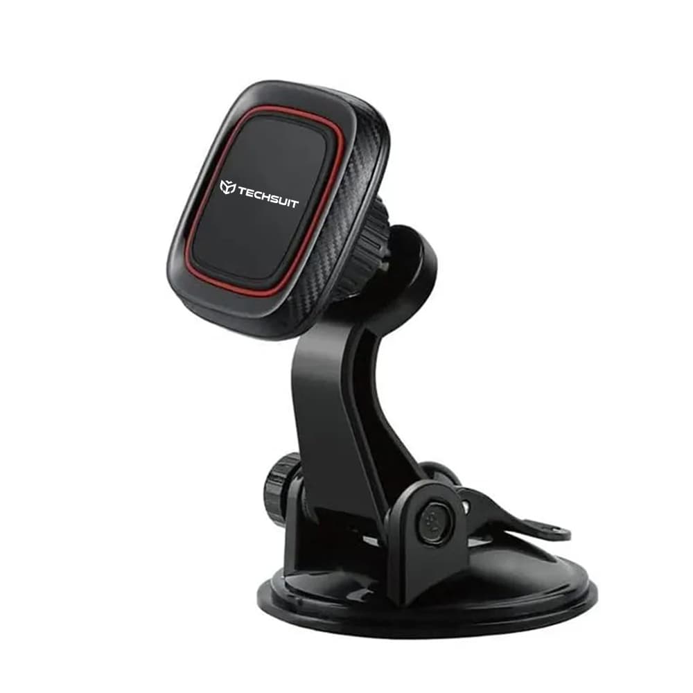 Techsuit Car Holder MagGrip S6 na palubní desku magnetický úchyt černá červená - náhled 4