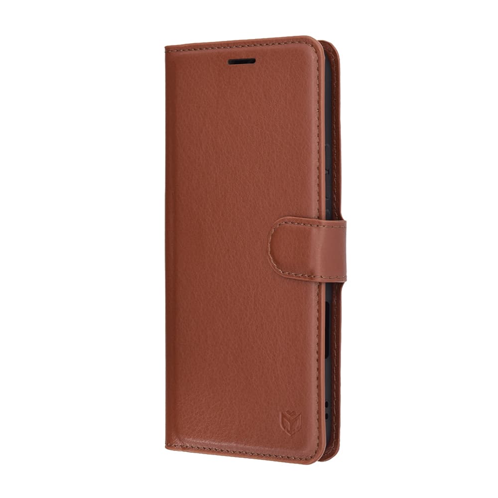 Kožené pouzdro Techsuit Honor 400 Lite hnědé - náhled 4