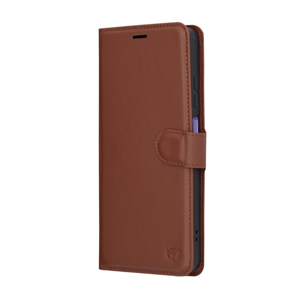 Techsuit Kožené pouzdro Realme 12 12x Hnědá - náhled 4