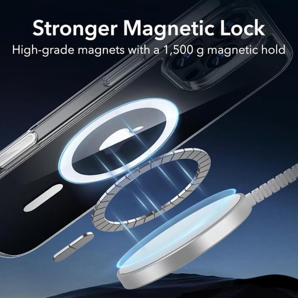 ESR Classic Hybrid HaloLock pro iPhone 16 Pro průhledný - náhled 4